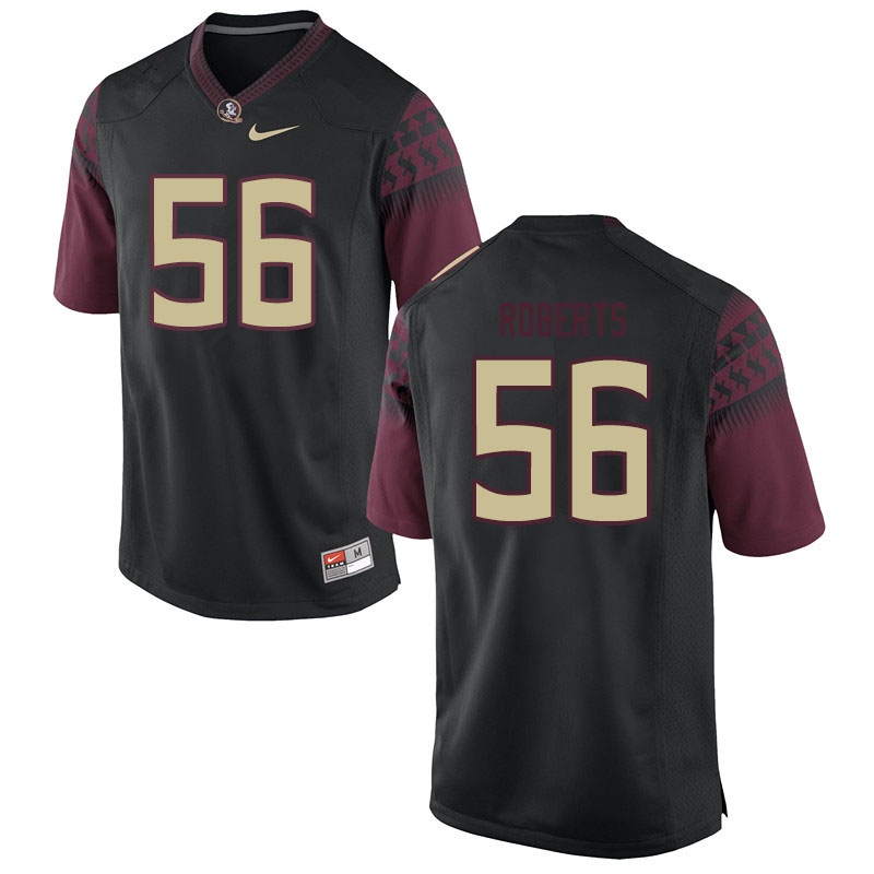 Men #56 Ryan Roberts Florida State Seminoles College Football Jerseys Sale-Black